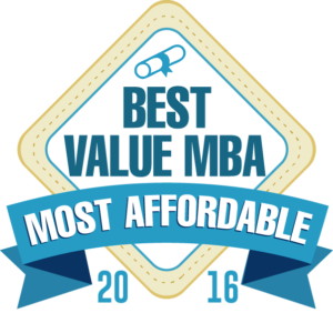 Best Value MBA - Most Affordable 2016